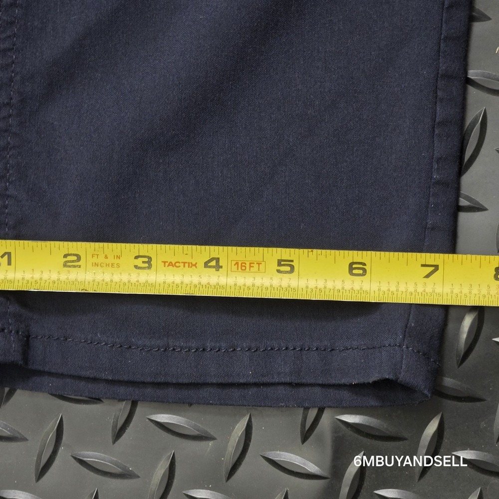 Projek Raw Mens Navy Blue Classic Fit Stretch Chino Pants 5-Pocket 38x30 145100 - Picture 8 of 11